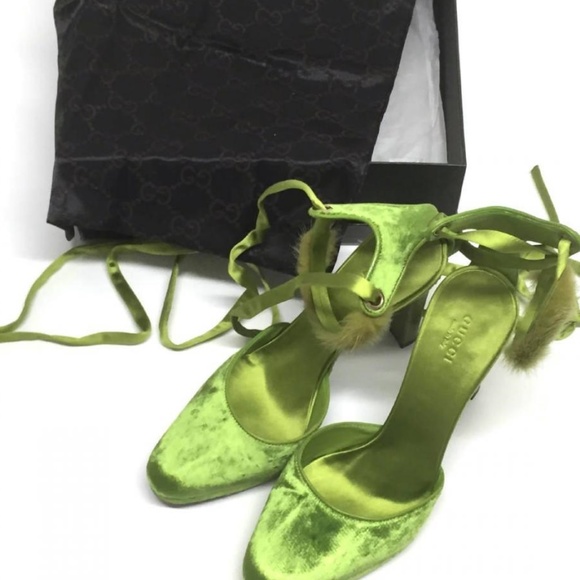 ❌❌SOLD❌❌ GUCCI TOM FORD Velvet Heels MINK 9 NIB - Picture 7 of 8